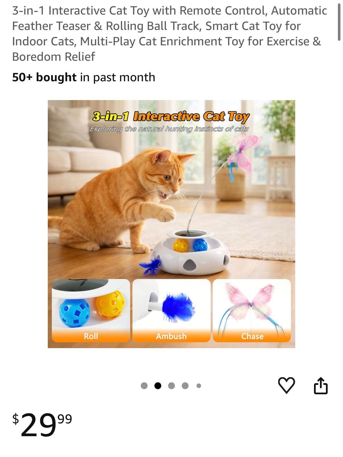 3-in-1 Interactive Cat Toy with Remote Control - photo 4