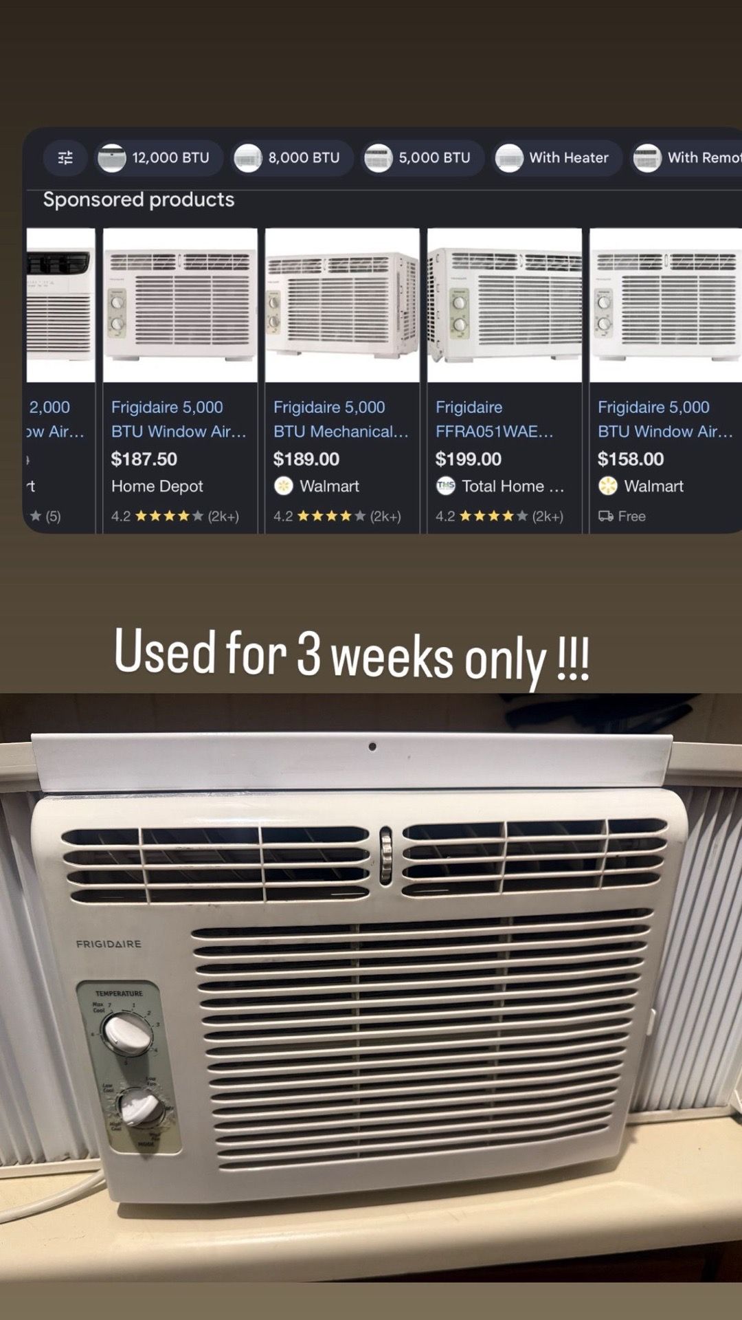 Frigidaire 5,000 BTU Window Air Conditioner