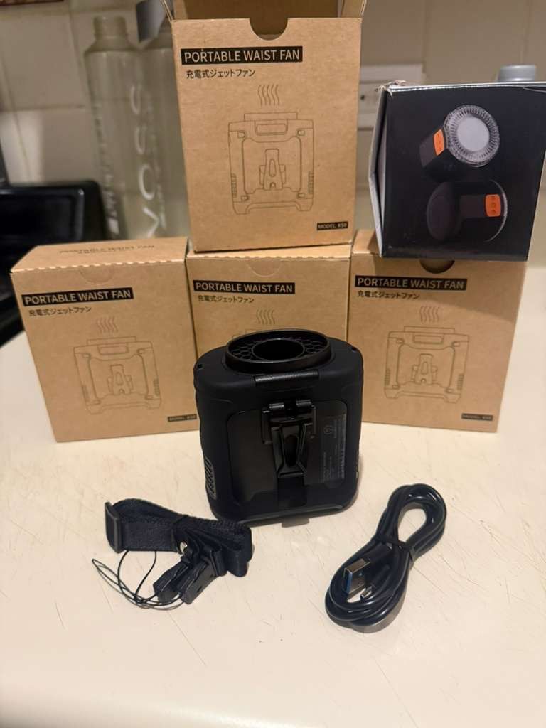 10000mAh Portable Waist Fan - Wearable Belt Personal Fan - photo 4