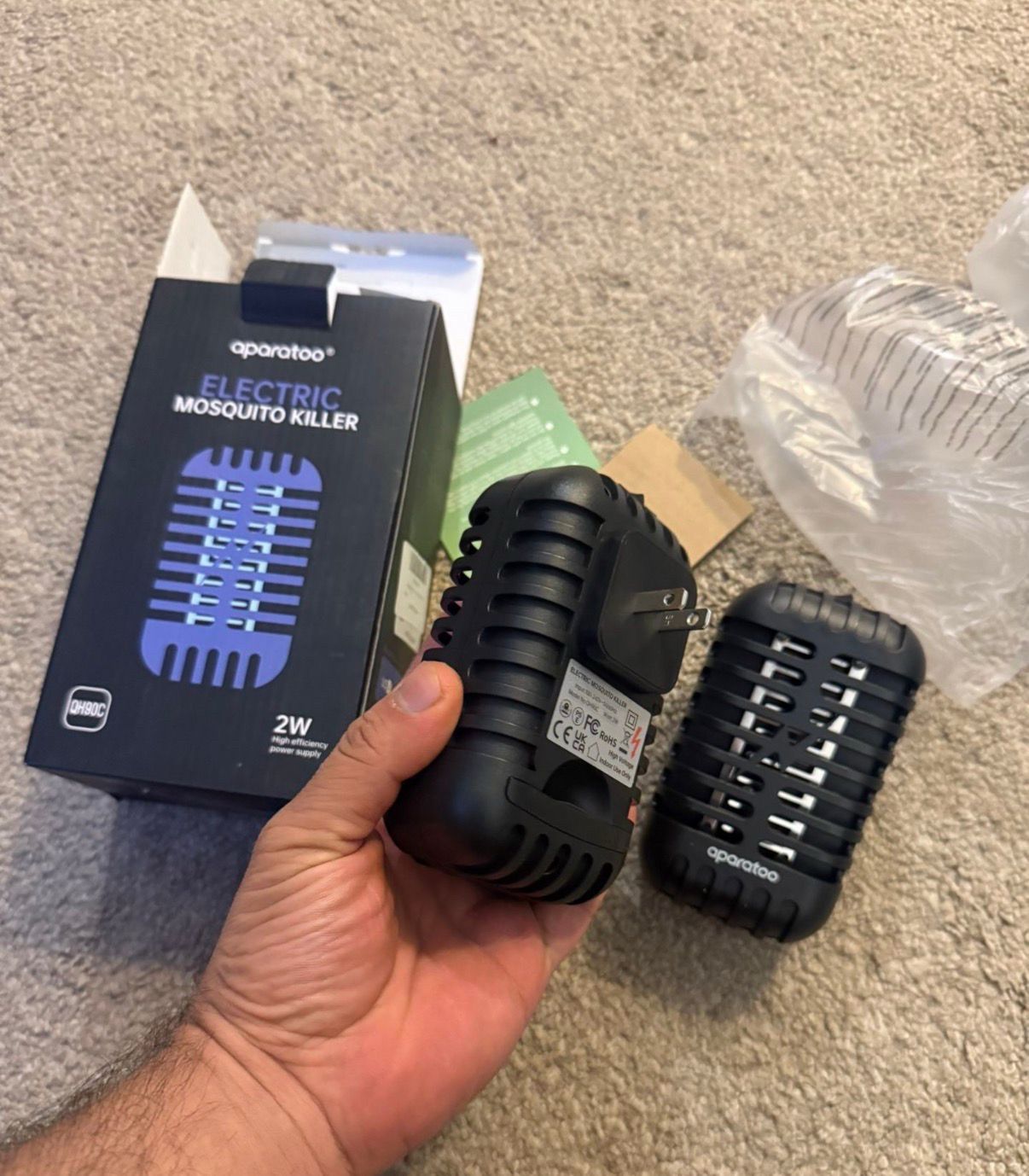 Bug Zapper Indoor Plug in, 2 Pack Electronic Fly Zapper - photo 2