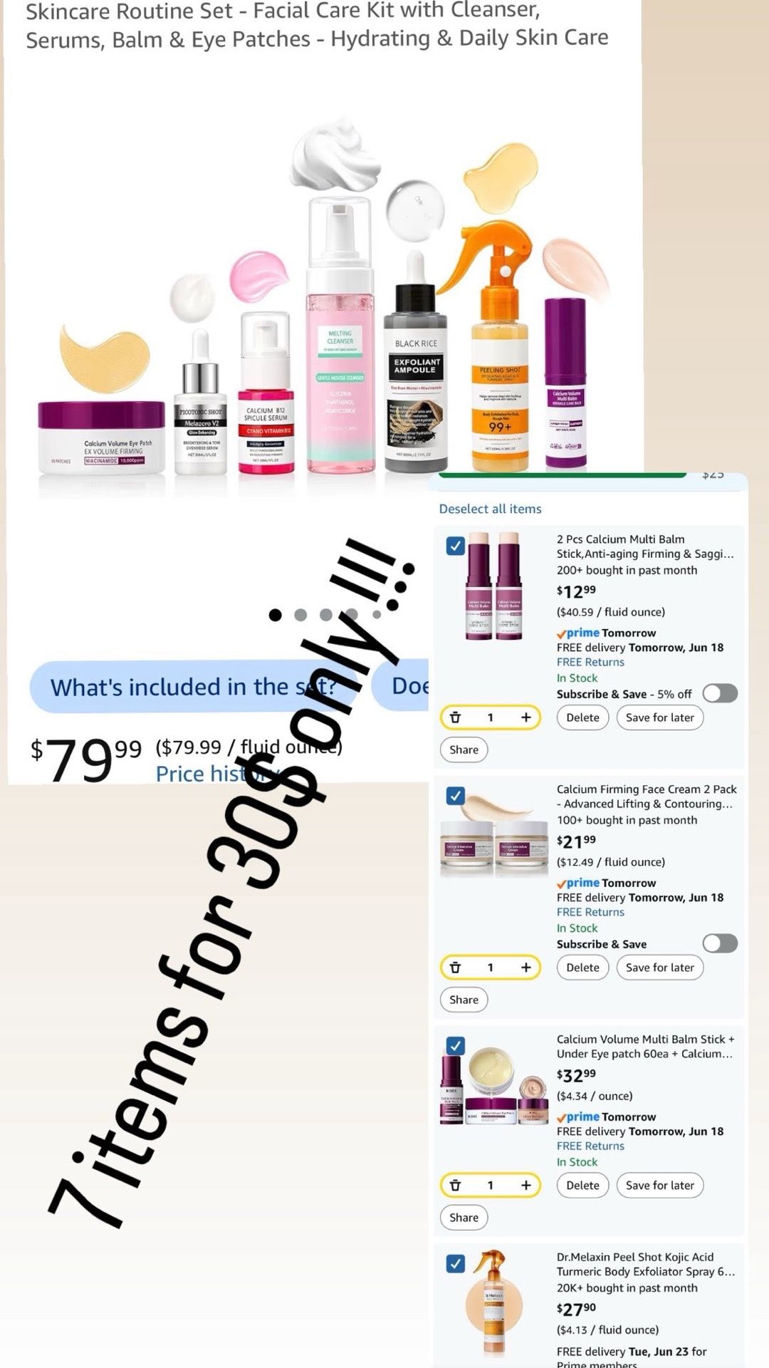 Skincare Routine 7-Piece Set - Facial Care Kit - photo 2