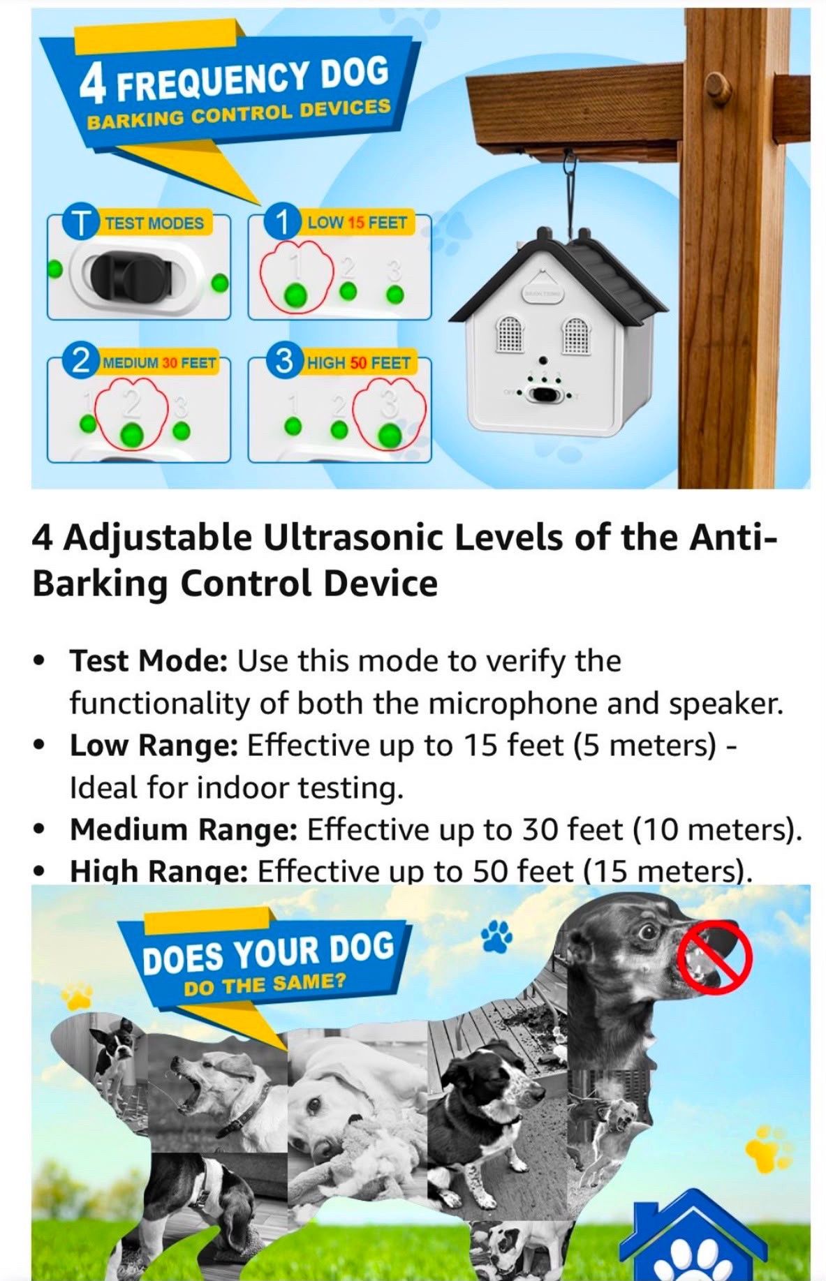 Ultrasonic Dog Bark Deterrent Device - Green - photo 3