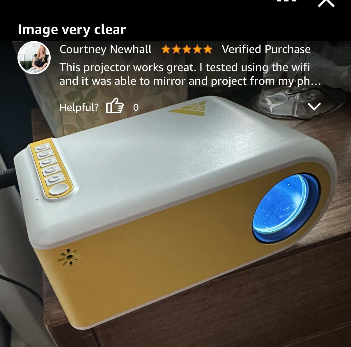 Projector with WiFi and Bluetooth, 1080P Support - photo 5