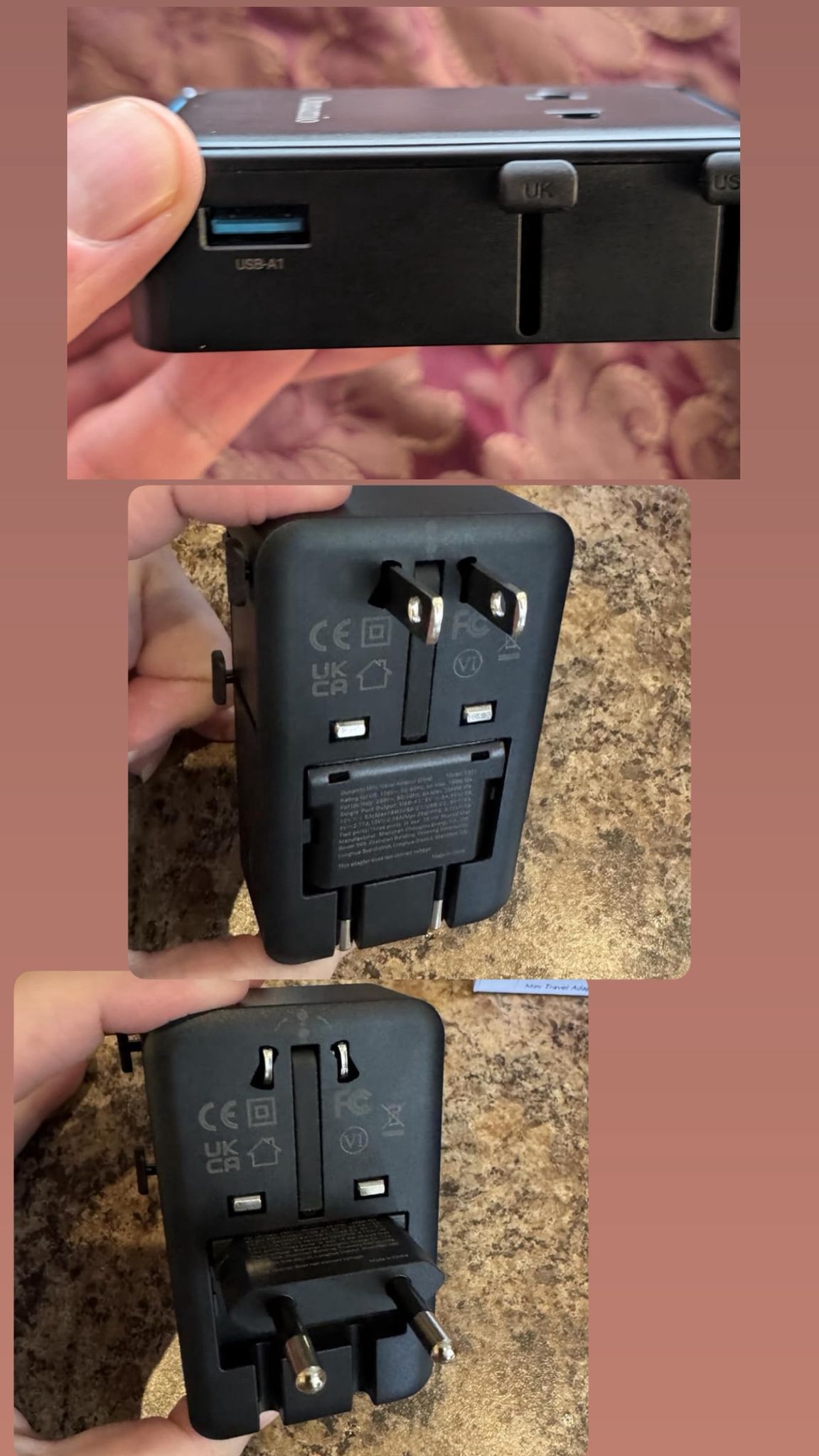 Universal Travel Adapter 25W 4-Port Power Adapter - photo 4