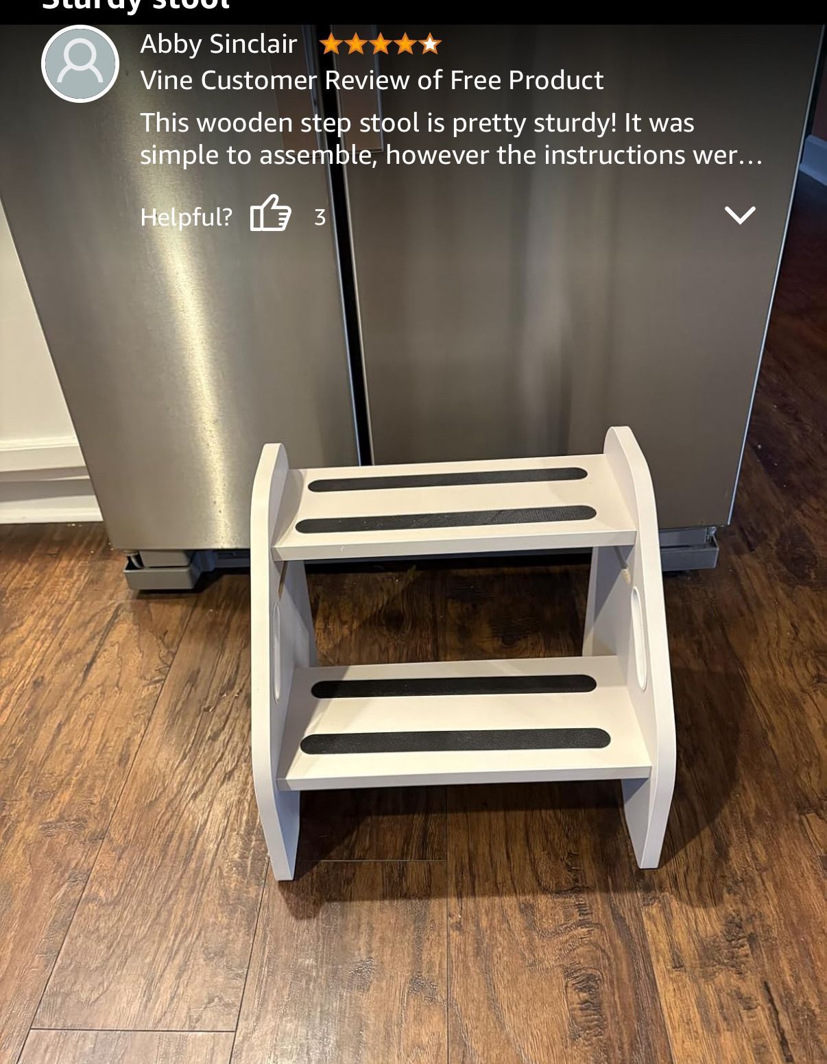Wooden Toddler Step Stool with Handles - photo 3