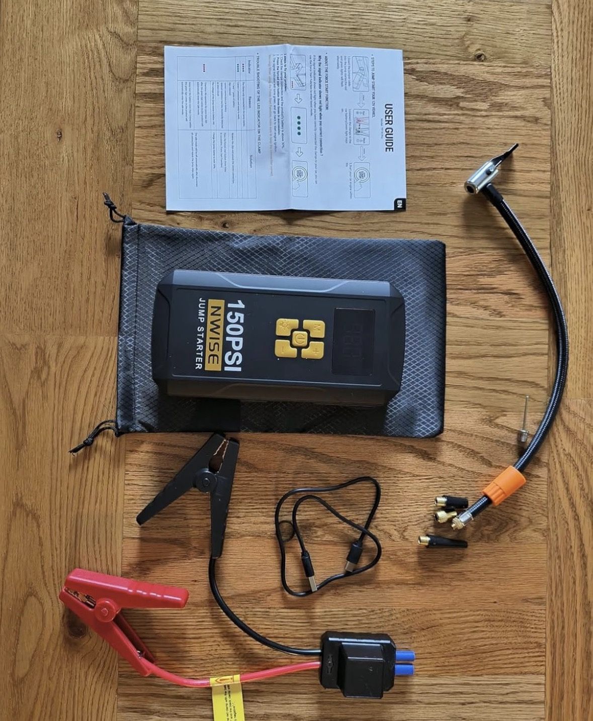 6000 AMP Portable Car Jump Starter with Air Compressor - photo 3