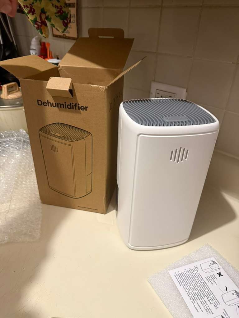 300 SQ Ft Dehumidifier 38OZ, Small, Quiet, Auto Shut Off - photo 2