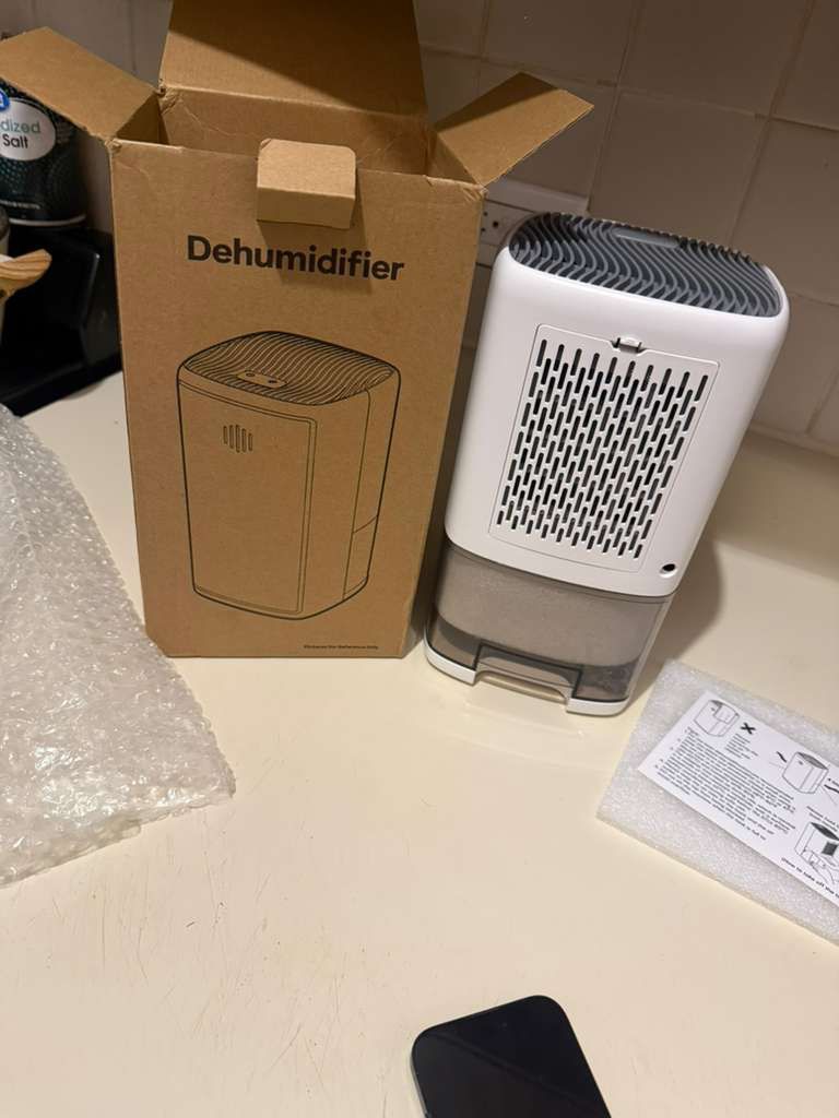 300 SQ Ft Dehumidifier 38OZ, Small, Quiet, Auto Shut Off - photo 3