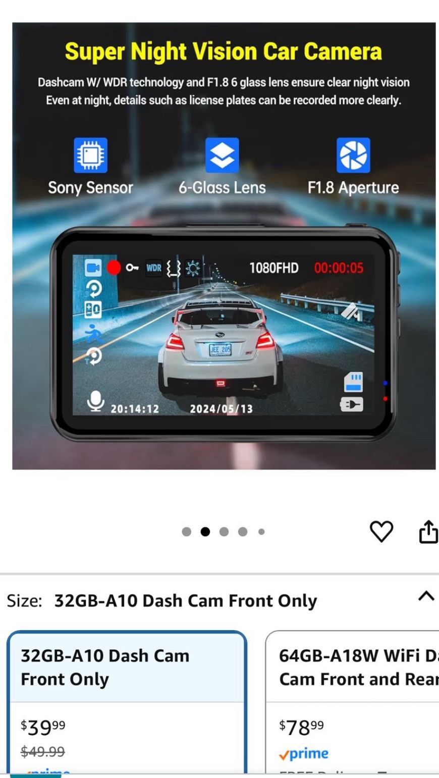 Dash Cam 1080P FHD Front Camera with 32GB Card - photo 3