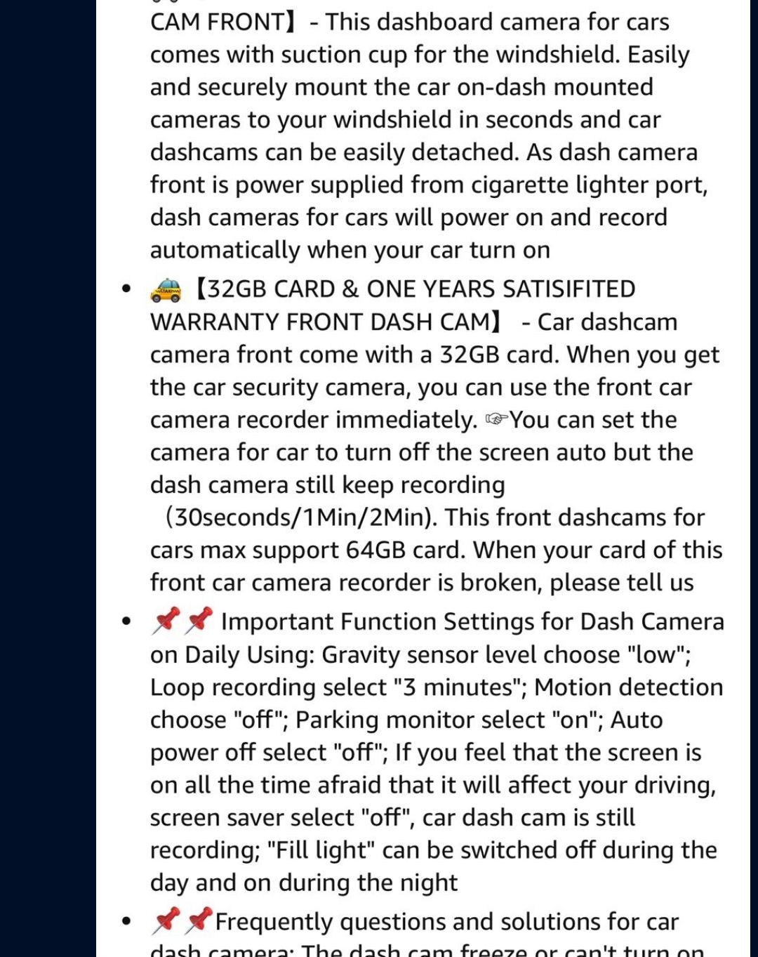Dash Cam 1080P FHD Front Camera with 32GB Card - photo 5