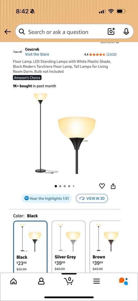 Lamp / Light / Floor Lamp / 70 Inch Lamp - photo 3