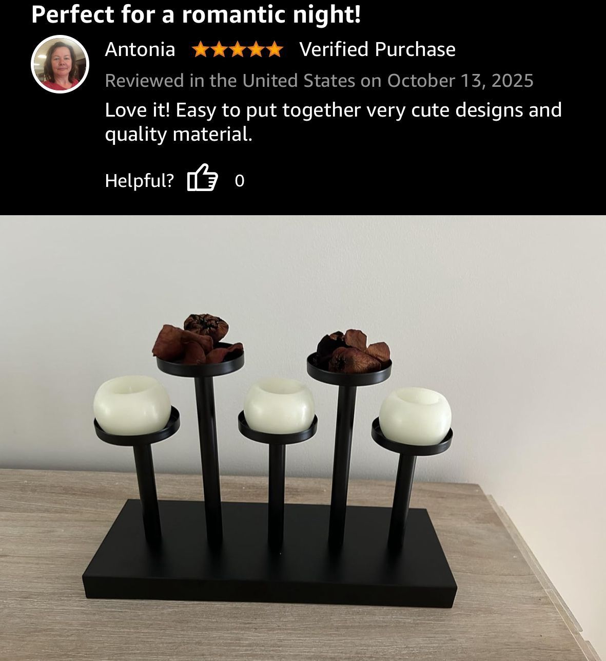 5 Black Metal Pillar Candlestick Holders - photo 5