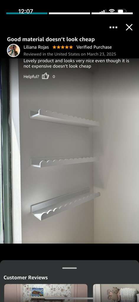 Set of 3 Scalloped Nursery Book Shelves - photo 5