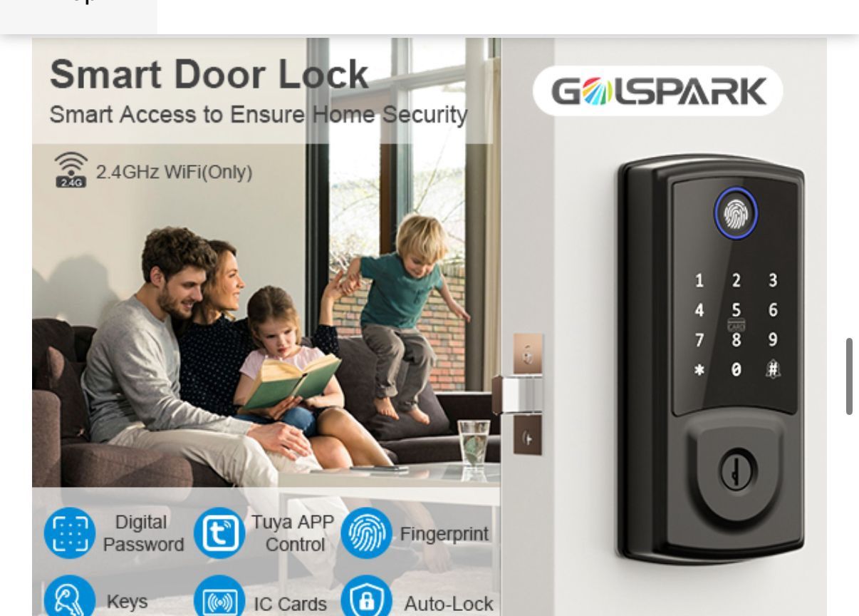 Smart Door Lock with Keypad, Fingerprint, and App Control - photo 2