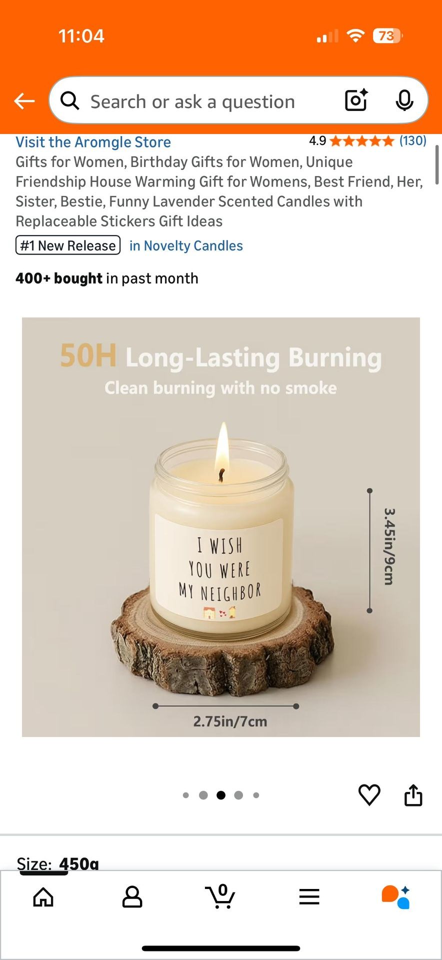 Lavender Scented Candles with Replaceable Stickers - photo 4