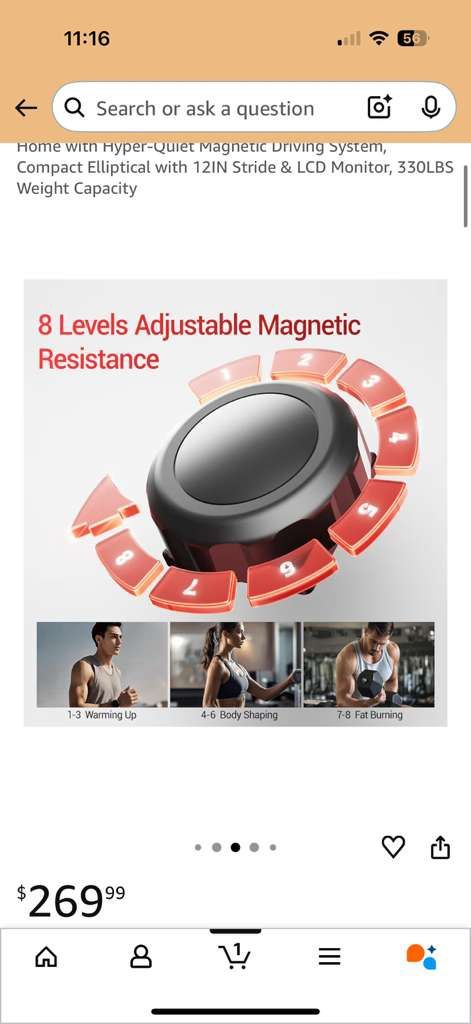 Elliptical Machine with Magnetic Driving System - photo 4