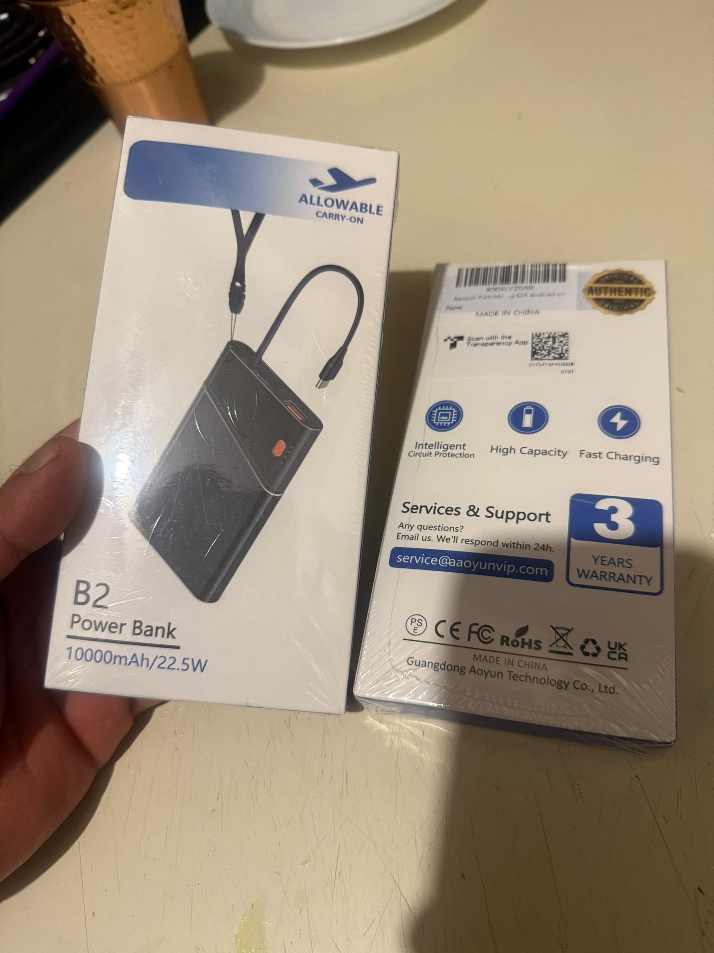 Portable Charger Power Bank 10000mAh 22.5W PD Fast Charging