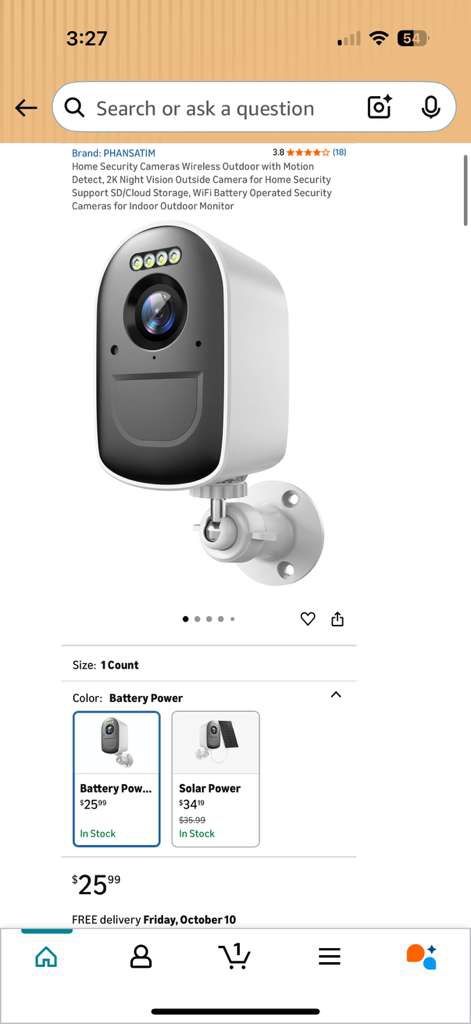 Wireless Outdoor Home Security Camera 2K Night Vision - photo 2