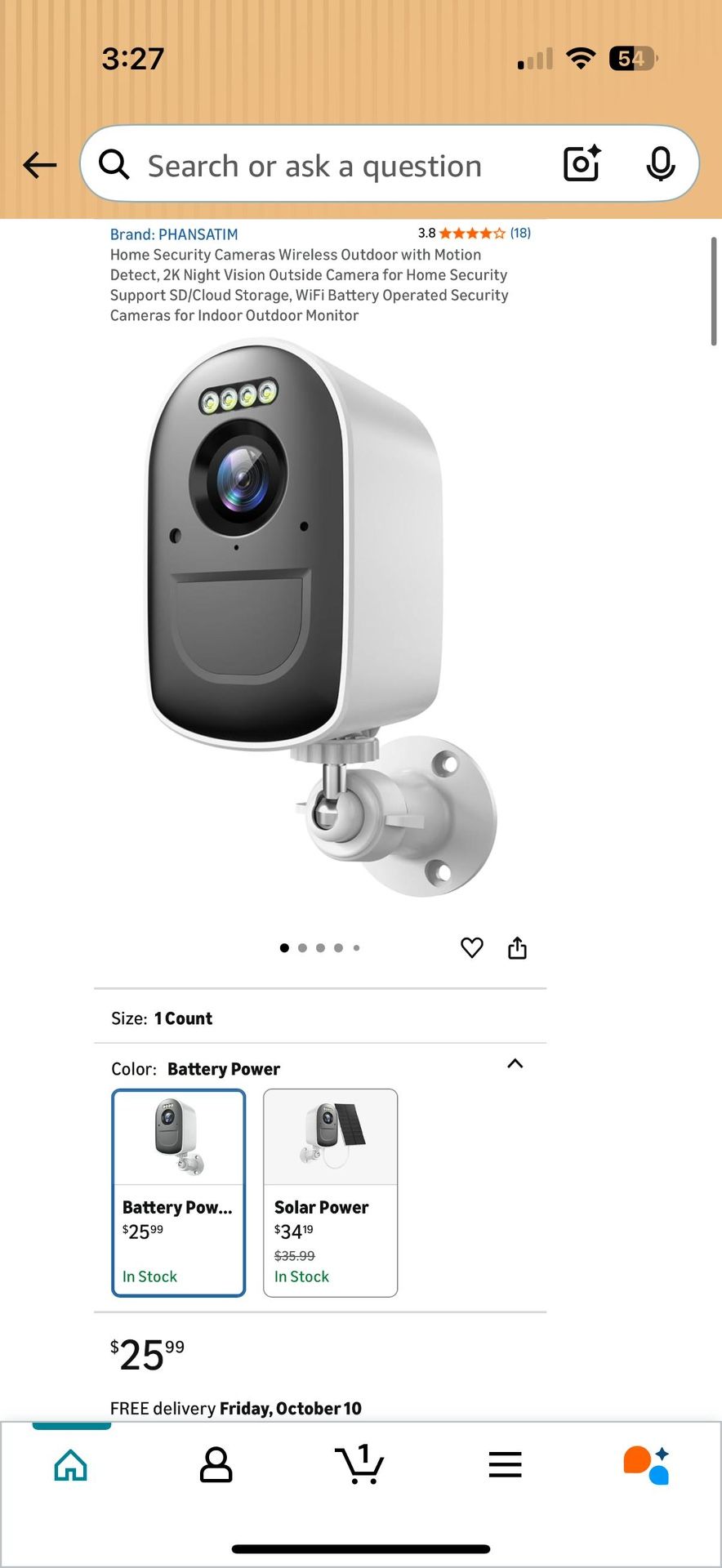 Wireless Outdoor Home Security Camera 2K Night Vision - photo 3