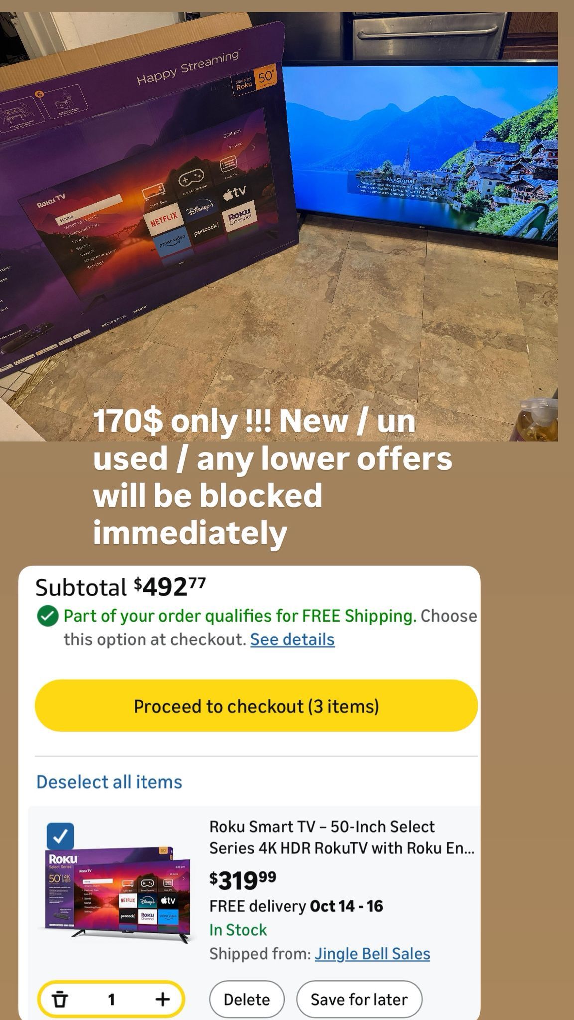 Roku Smart TV – 50-Inch Select Series 4K HDR RokuTV - photo 3