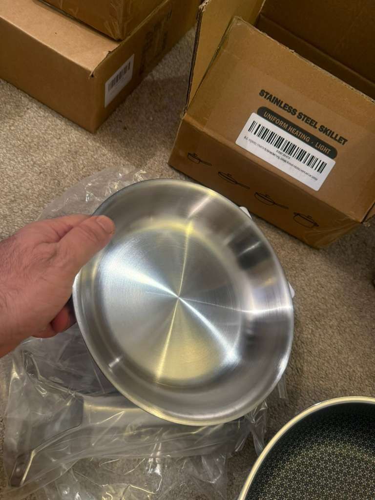 Nonstick Stainless Steel Frying Pan PFOA Free - photo 2
