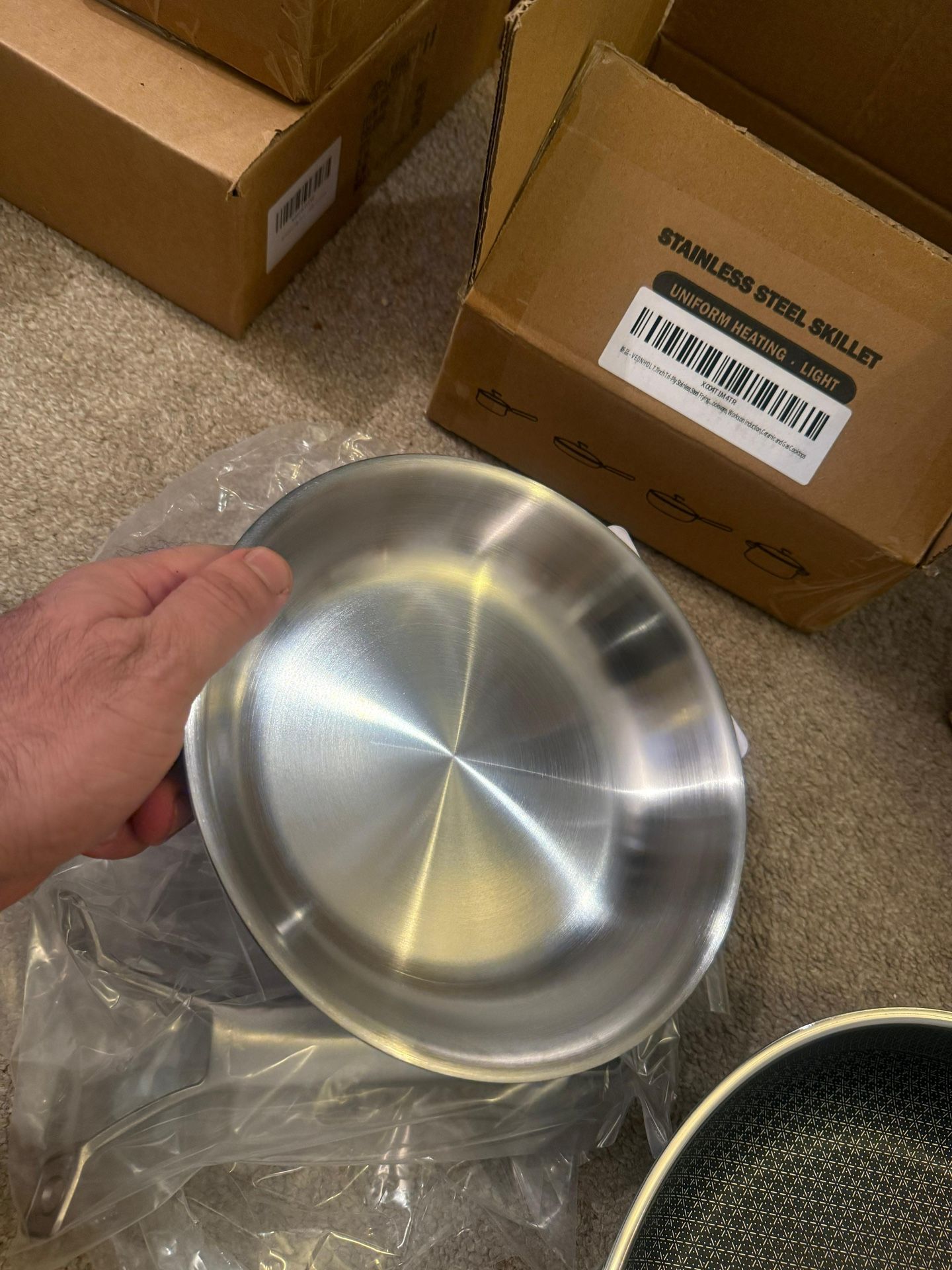 Nonstick Stainless Steel Frying Pan PFOA Free - photo 5