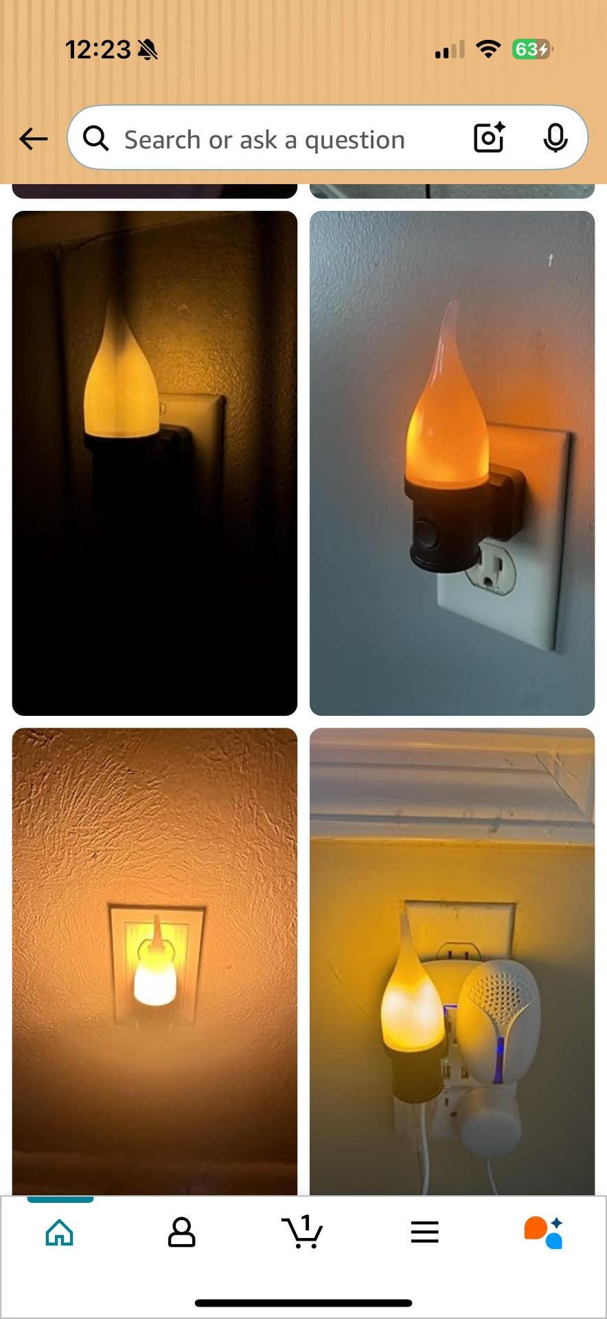 Flickering Flame Night Light 2 Pack - Halloween Decor - photo 5