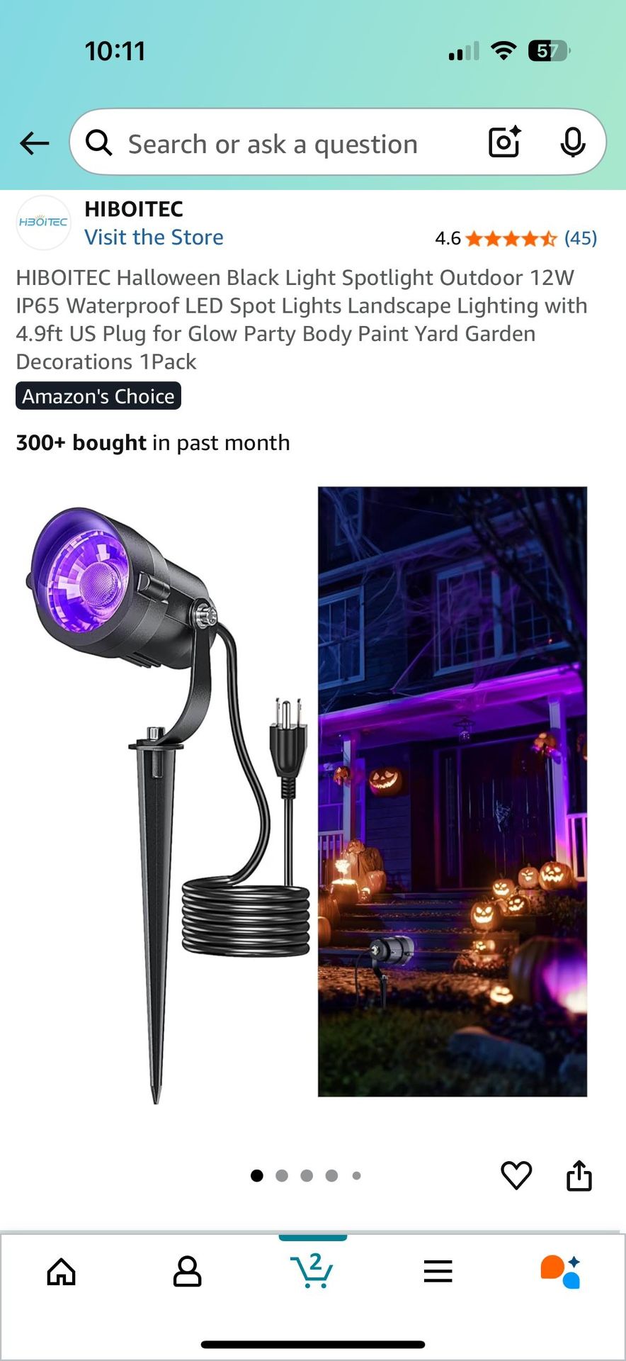 Halloween LED Outdoor Waterproof Spotlight - photo 2