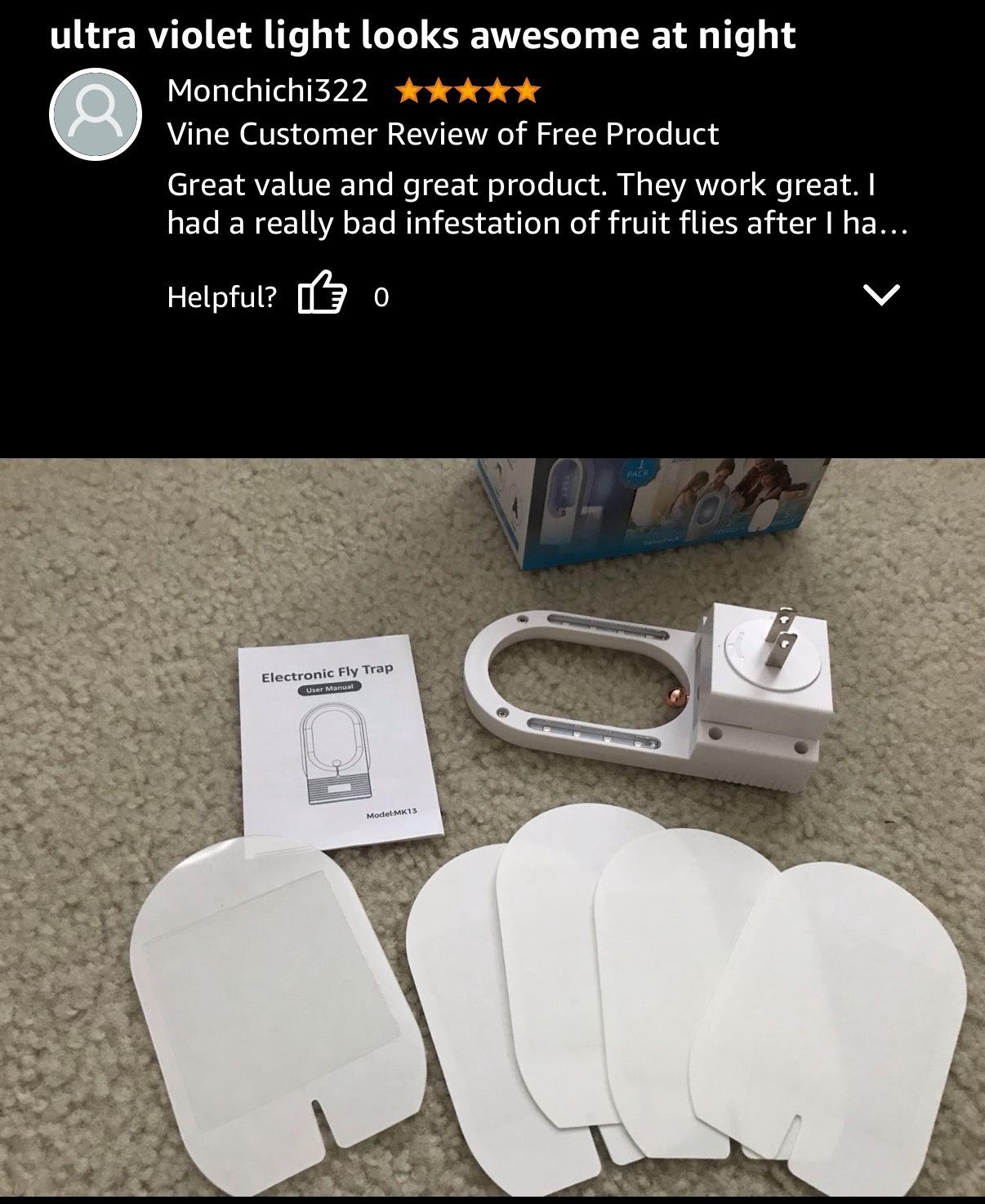 2PCS Fruit Fly Traps for Indoors - UV Light - photo 4