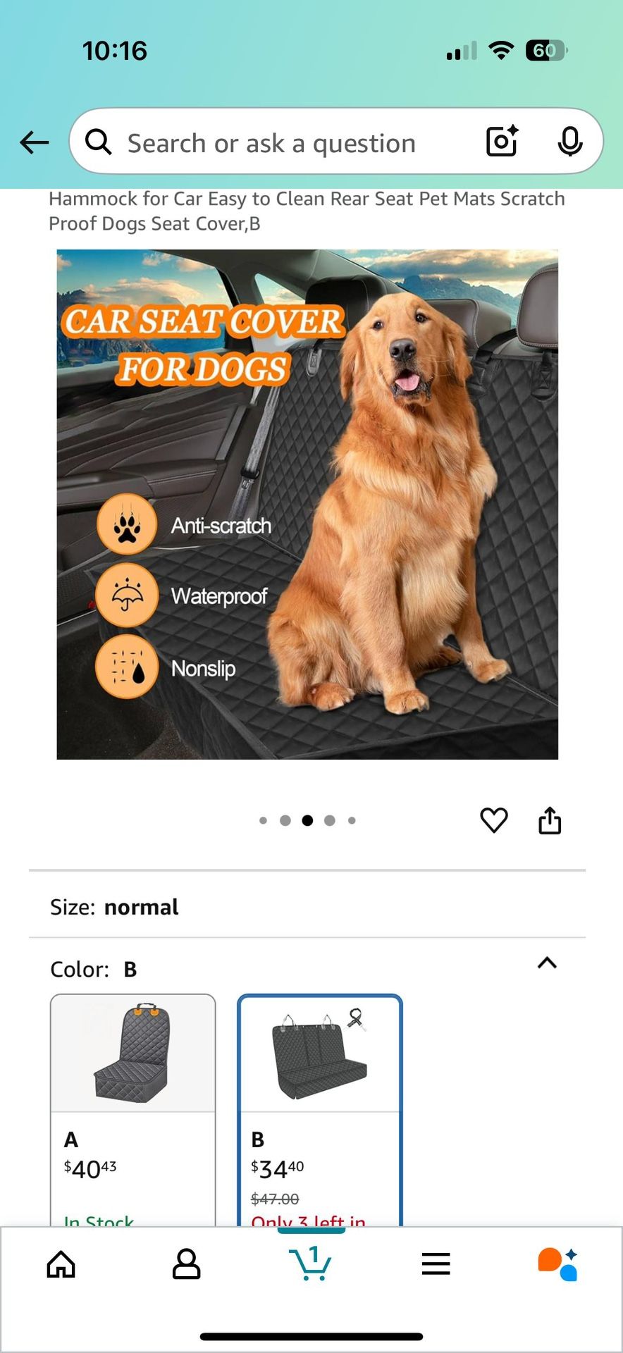 Dog Car Seat Cover for Back Seat - Waterproof Pet Protector - photo 4