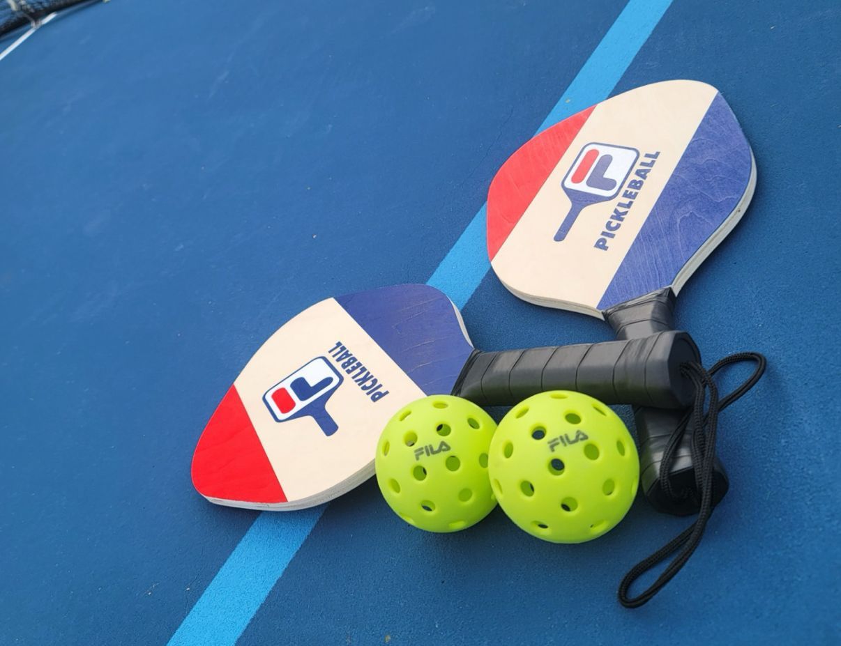 Pickleball Paddles Set of 2 with Balls and Bag