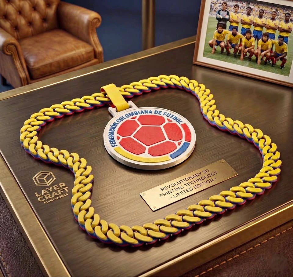 Colombia World Cup Necklace – Colombian Football Chain