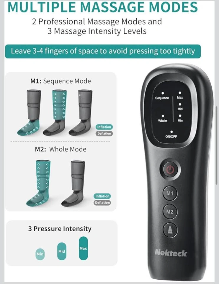 Nekteck Leg Compression Massager – Foot & Calf Massage Machine - photo 4