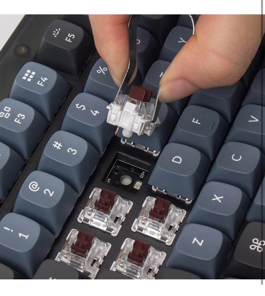 Keychron V1 Wired Custom Mechanical Keyboard – Frosted Black - photo 2