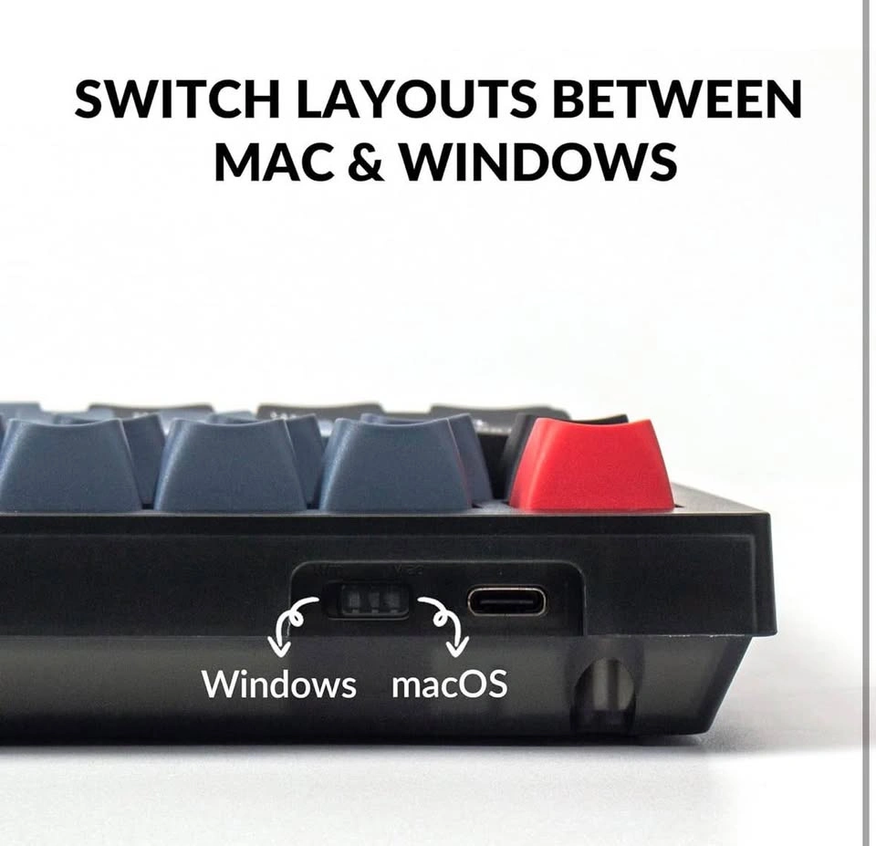 Keychron V1 Wired Custom Mechanical Keyboard – Frosted Black - photo 4