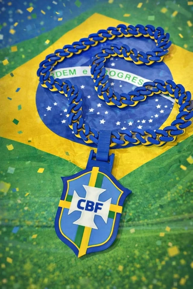 Brazil World Cup Soccer Necklace – CBF Edition