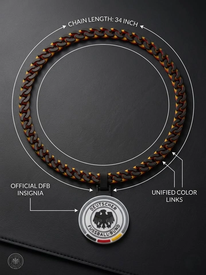Germany World Cup Necklace – 3D Printed DFB Fan Pendant - photo 2