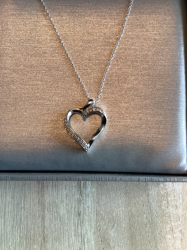 Peoples 10k Gold Heart Necklace - photo 2