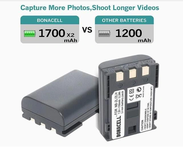 Bonacell NB-2L / NB-2LH Canon Camera Batteries - photo 3