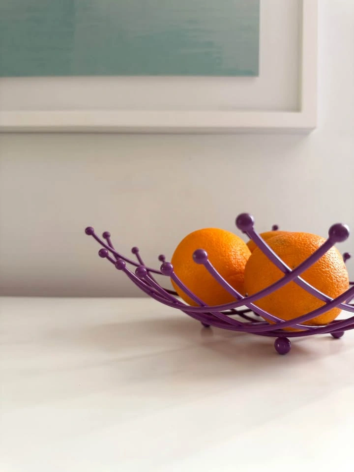 Vintage IKEA Red Wire Fruit Bowl 1990's Space Age - photo 5