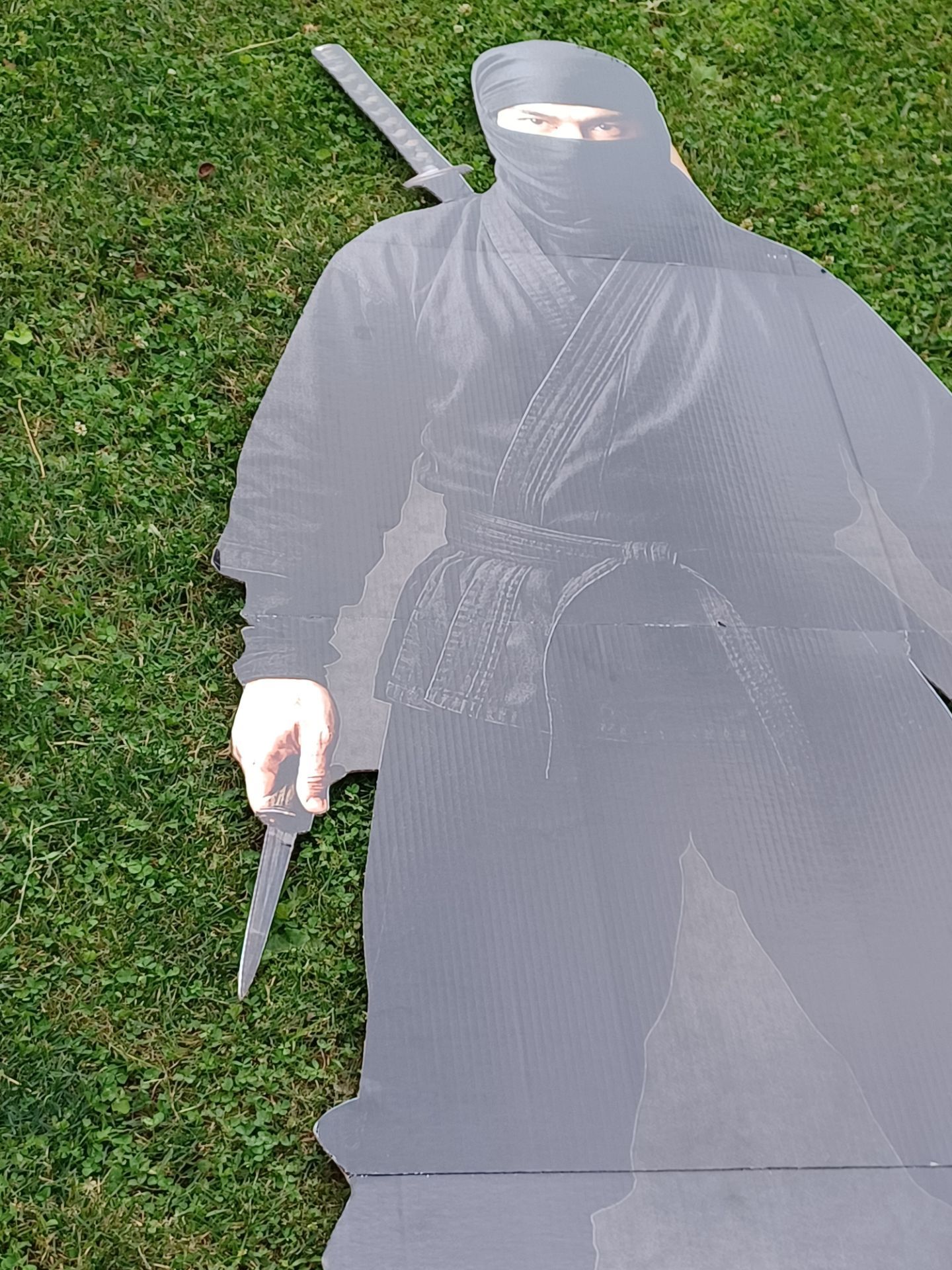6 ft ninja cardboard cut out with built in stand - photo 3
