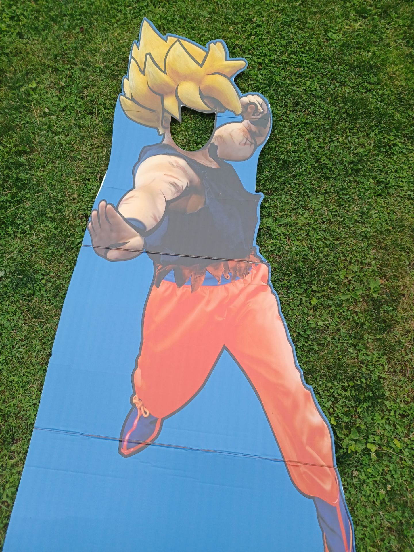 6ft Goku Cardboard Cutout with Face Cutout - photo 2