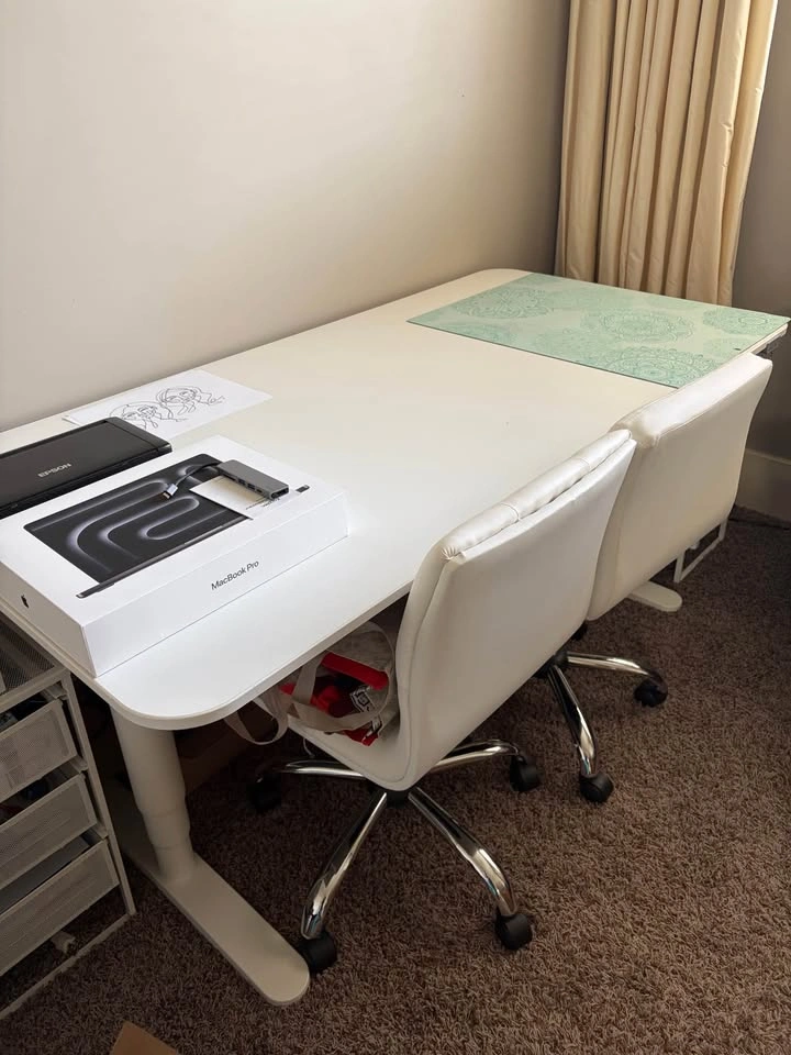 IKEA BEKANT Electric Sit-Stand Desk | Like New | 63" x 31.5" - photo 3