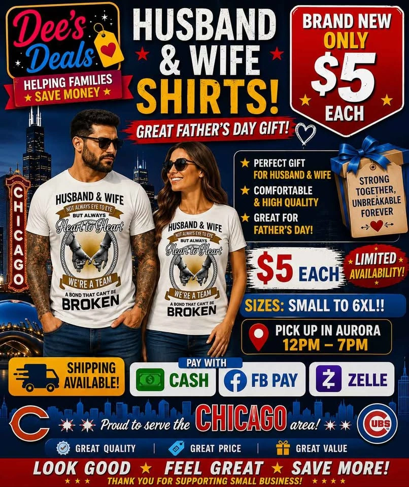 Husband and Wife matching shirts $5 each - photo 2