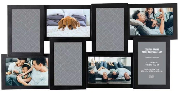 Black Collage Frame 4" x 6" - photo 3