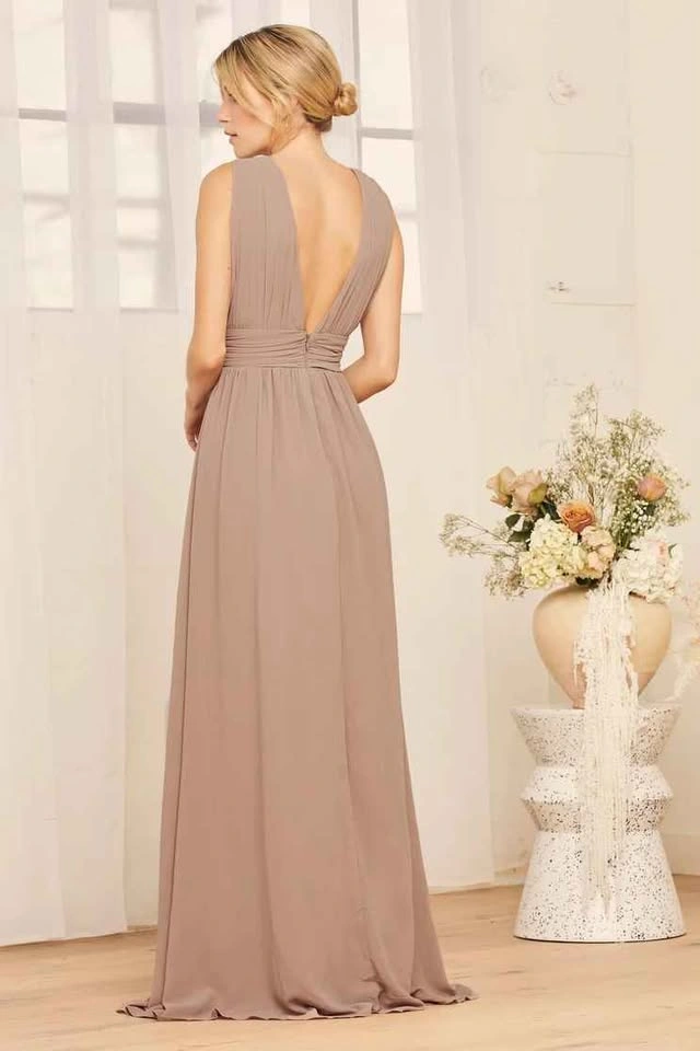 Maxi Dress Taupe Lulus Bridesmaid - photo 2