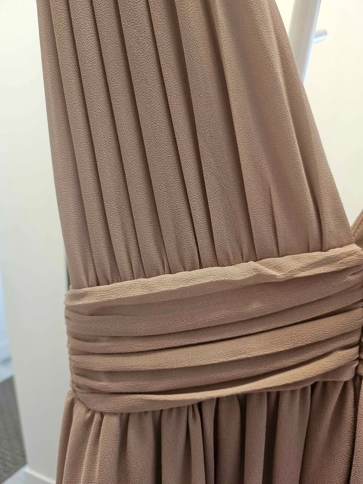 Maxi Dress Taupe Lulus Bridesmaid - photo 4