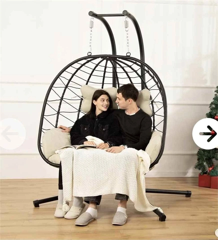 New Double Egg Chair with Stand