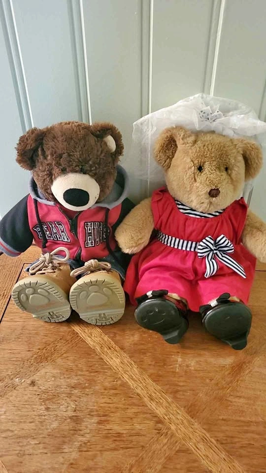 Build-A-Bear Lot 2 Bears Clothes & Shoes Huge Bundle