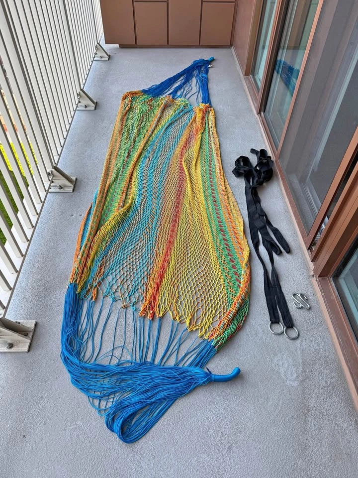 Hand-Woven Hammock with straps - XL size